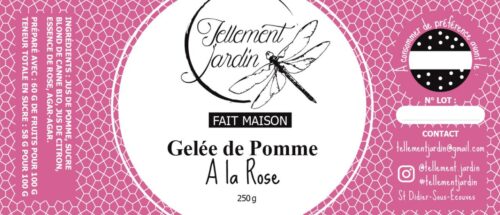 Gelée de pomme à la rose - alencontorrefaction.fr - contact@alencontorrefaction.fr