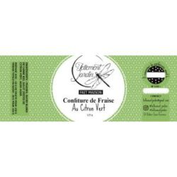 Confiture de fraise citron vert