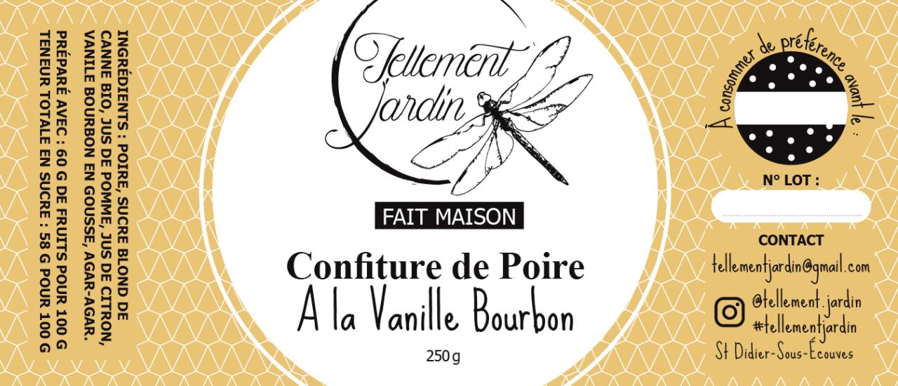 Confiture de Poire à la vanille bourbon