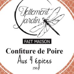 Confiture de Poire aux 4 épices